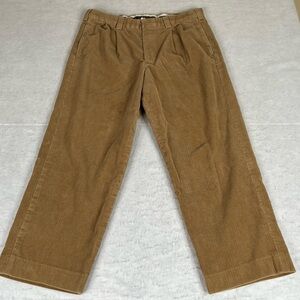 LL Bean Pants Mens 36x27 Tan Corduroy Classic Fit Stretch Casual Chino
